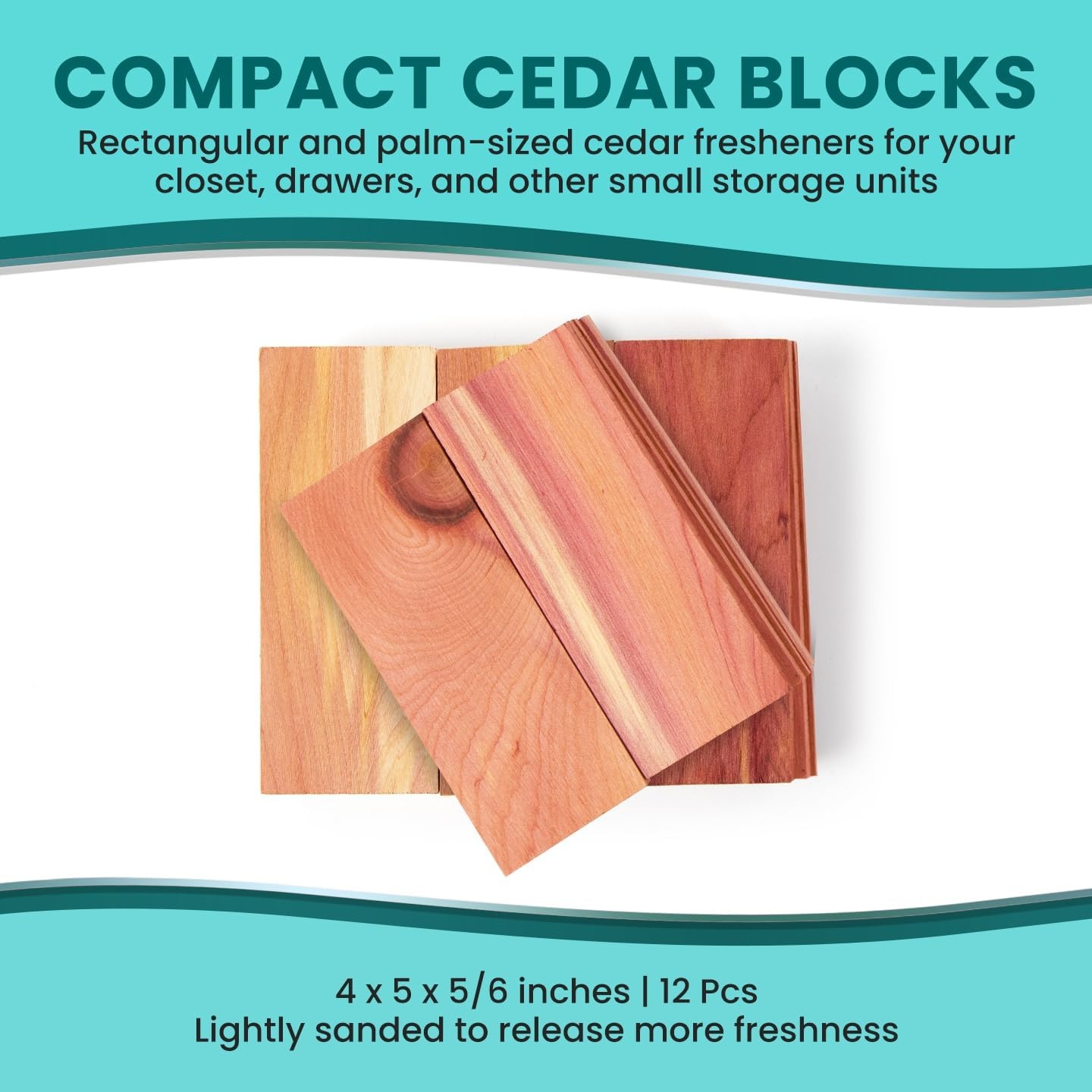 image:image120 Variety Pack Lavender and Cedar for Closets Alternative for Clothes Storage Closet Protection Scent Bags Natural Freshner Hanger Rings Scented Air Freshener for Closets12 Cedar Blocks