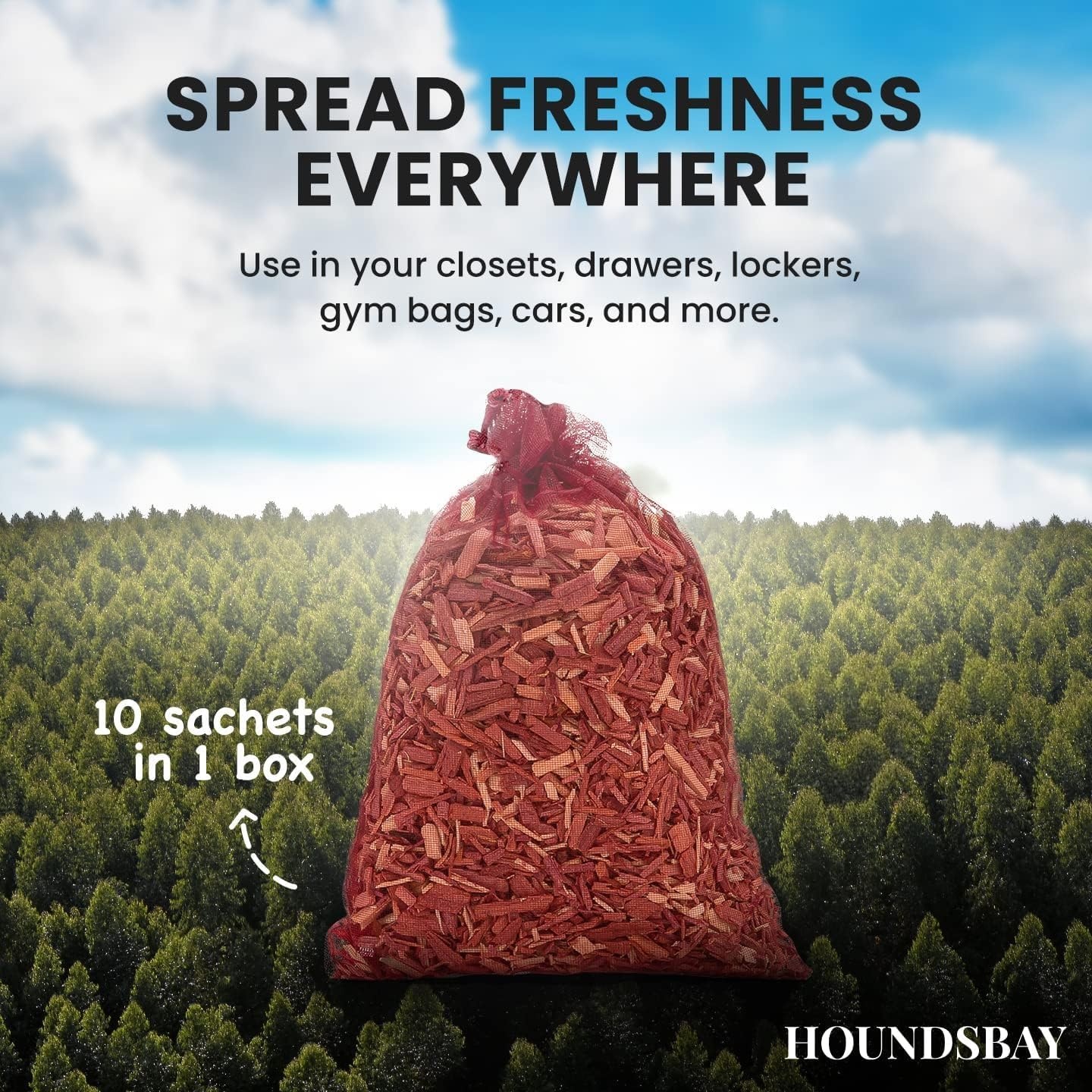 image:imageCedar Sachet Bags Fully Stuffed Scented Sachets Perfect for Closets Drawers Cars Gym Bags or Anyplace that Needs to Smell Better Cedar Blocks for Clothes Storage10 Cedar Sachets