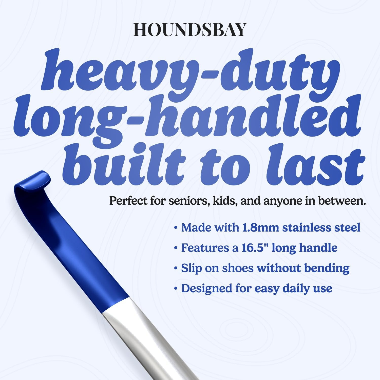 image:imageShoe Horn Long Handle for Seniors Long Handled Shoe Horn for Boots and Shoes Long Metal Shoe Horn for Women Men amp Kids Extra long Shoes Horn Metal Shoe Horn Long Handle Shoe Spoon Long Handle165 Navy 1 Pack 2 Travel Horns