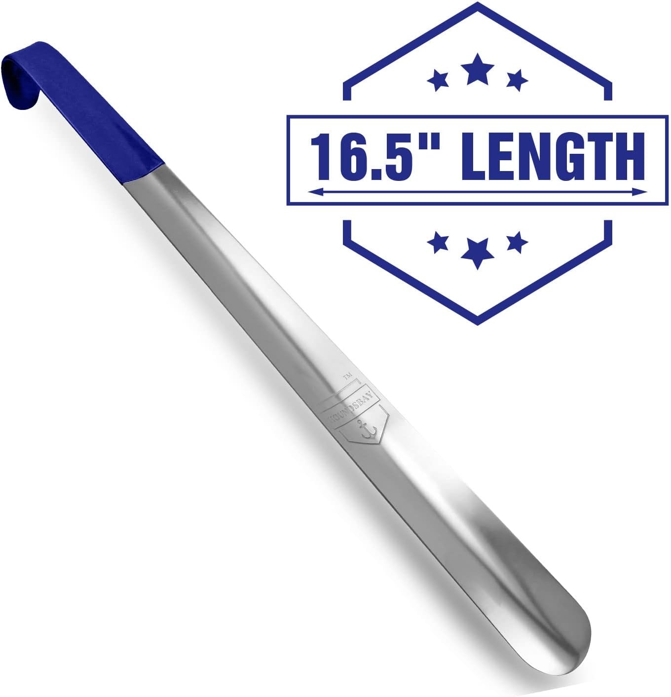 image:imageShoe Horn Long Handle for Seniors Long Handled Shoe Horn for Boots and Shoes Long Metal Shoe Horn for Women Men amp Kids Extra long Shoes Horn Metal Shoe Horn Long Handle Shoe Spoon Long Handle165 Navy 2 Pack