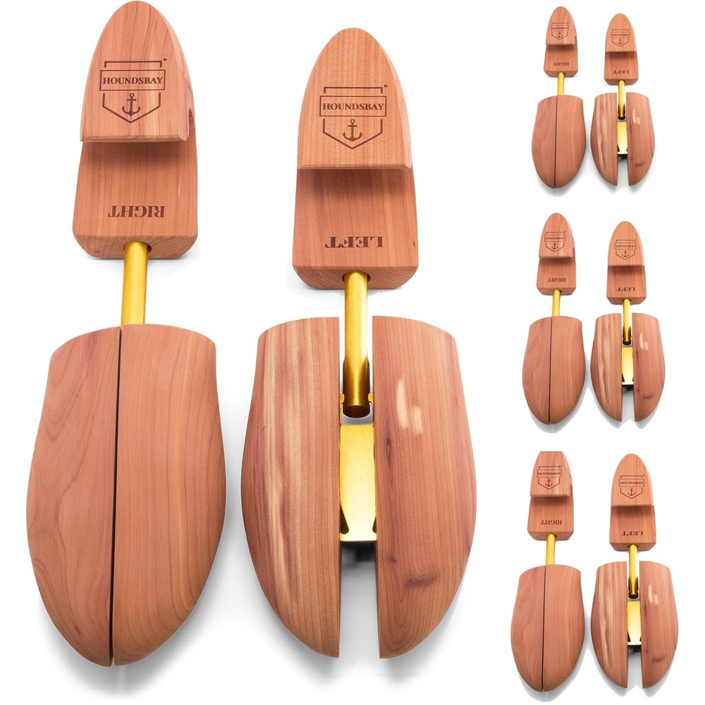 image:imageHOUNDSBAY Cedar Shoe Tree Shoe Trees for Men amp Women Sneakers Widener amp Shaper4 Pack