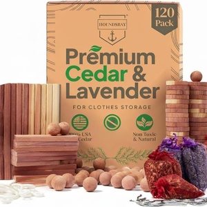 image:image120 Variety Pack  Lavender and Cedar for Closets  Alternative for Clothes Storage  Closet Protection Scent Bags  Natural Freshner Hanger Rings  Scented Air Freshener for Closets120 Cedar Variety Pack