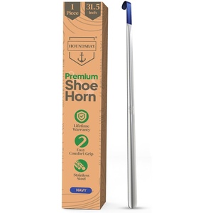 image:imageShoe Horn Long Handle for Seniors  Long Handled Shoe Horn for Boots and Shoes  Long Metal Shoe Horn for Women Men amp Kids  Extra long Shoes Horn Metal Shoe Horn Long Handle Shoe Spoon Long Handle315 Navy  1 Pack