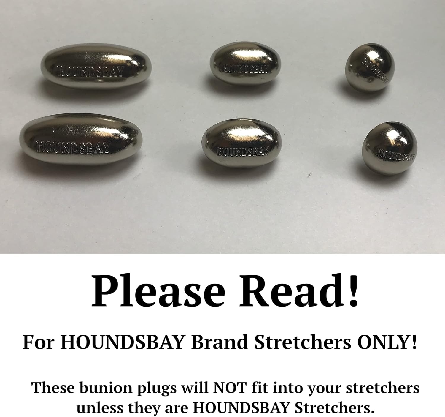 image:imageHOUNDSBAY Stainless Steel Bunion Plugs Replacement Pack for Shoe and Boot Stretcher6pack