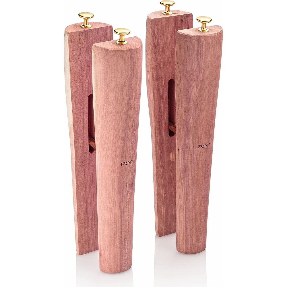 image:imageHOUNDSBAY Cedar Boot Tree Shaft Shaper Tall Boot Inserts Shape Holders Boot Trees Stand for Men amp Women1 Pack