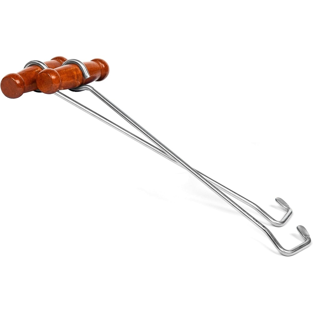 image:imageHOUNDSBAY Cowboy Boot Hooks for Men and Women Boot Puller for Cowboy Boots with Long HandlesMahogany