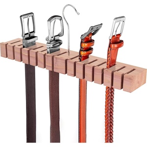 image:imageBelt Organizer amp Hanger  Belt Rack amp Storage  Holder for Closet  Gifts for DadCedar Wood