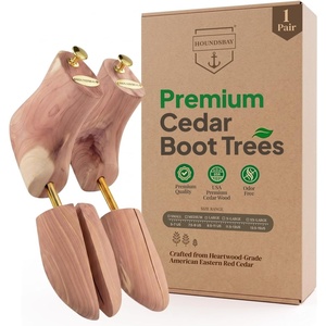 image:imageHOUNDSBAY Boot Trees Cedar Boot Tree for Men Shoe Tree for Boots Boot Stretcher amp Shaper1 Pack